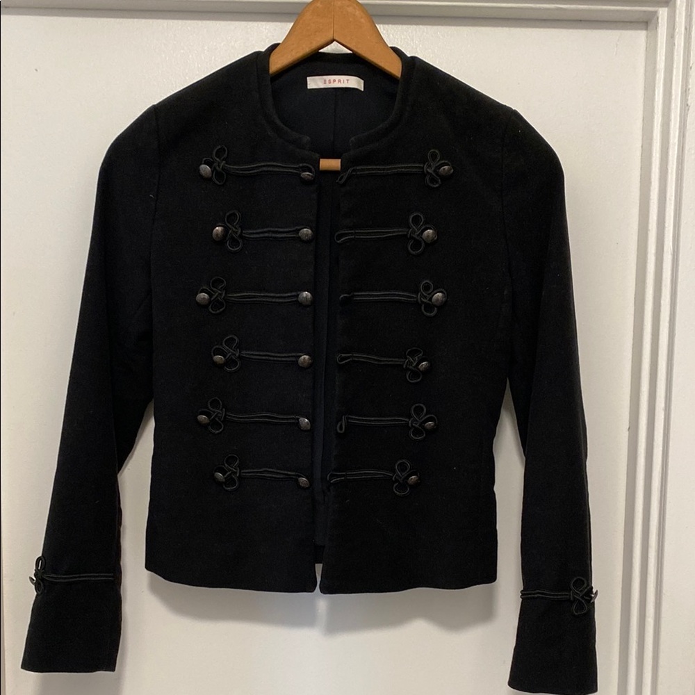 Esprit Black Military Style Blazer